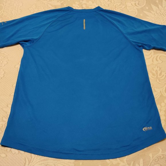 "RUN FAST" Pro Touch Dry-Plus T-Shirt Blue, Large - Picture 3 of 13